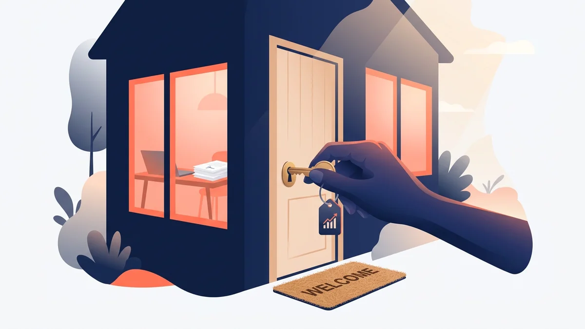 Illustratie van een eerste woning kopen als ZZP'er